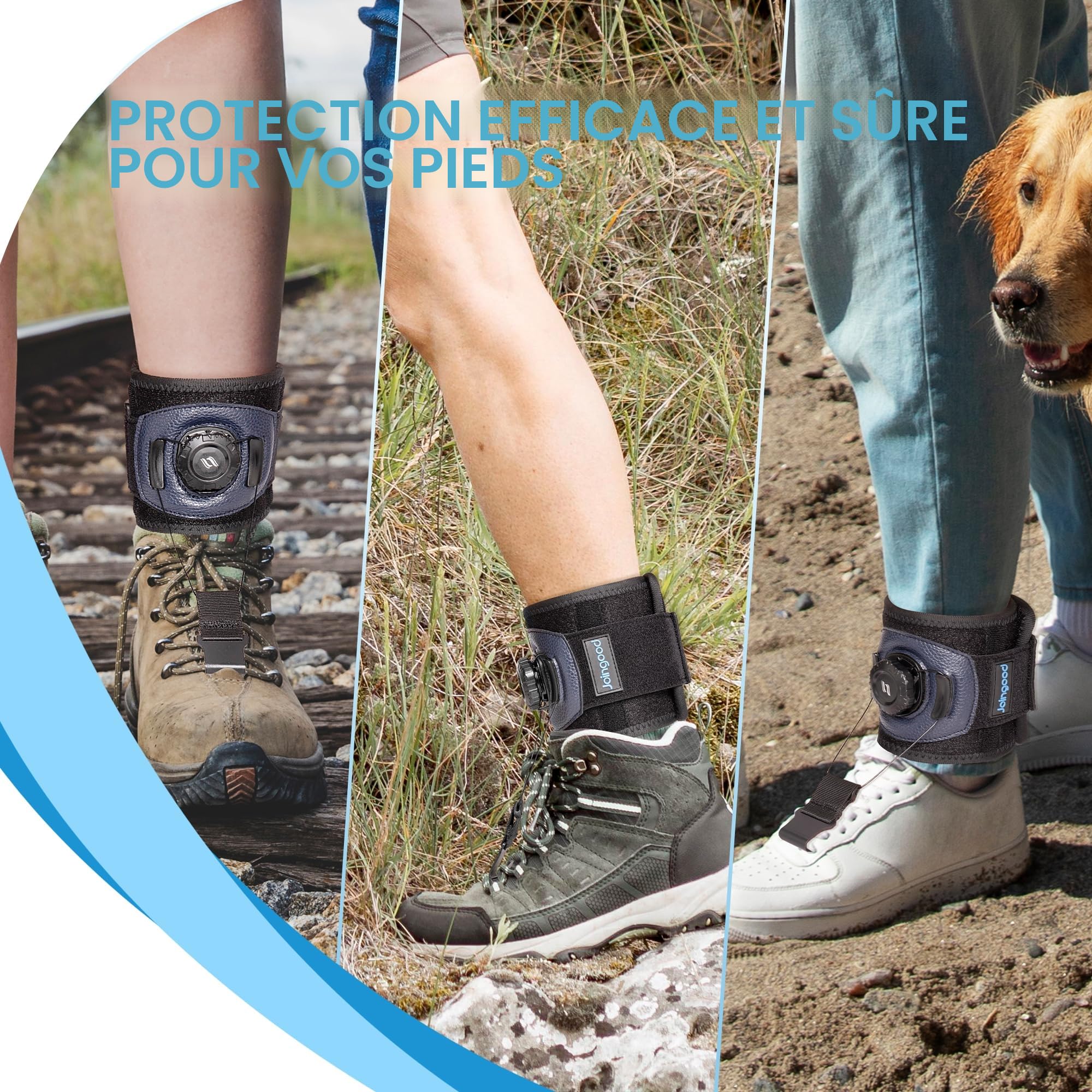 Attelle Pied Tombant pour Marcher avec des Chaussures,Attelle Pour Pied Tombant Avec Bouton,Orthese Pied Tombant vers le Haut,Releveur de Pied Tombant pour Pied Droit et Gauche(S/M)