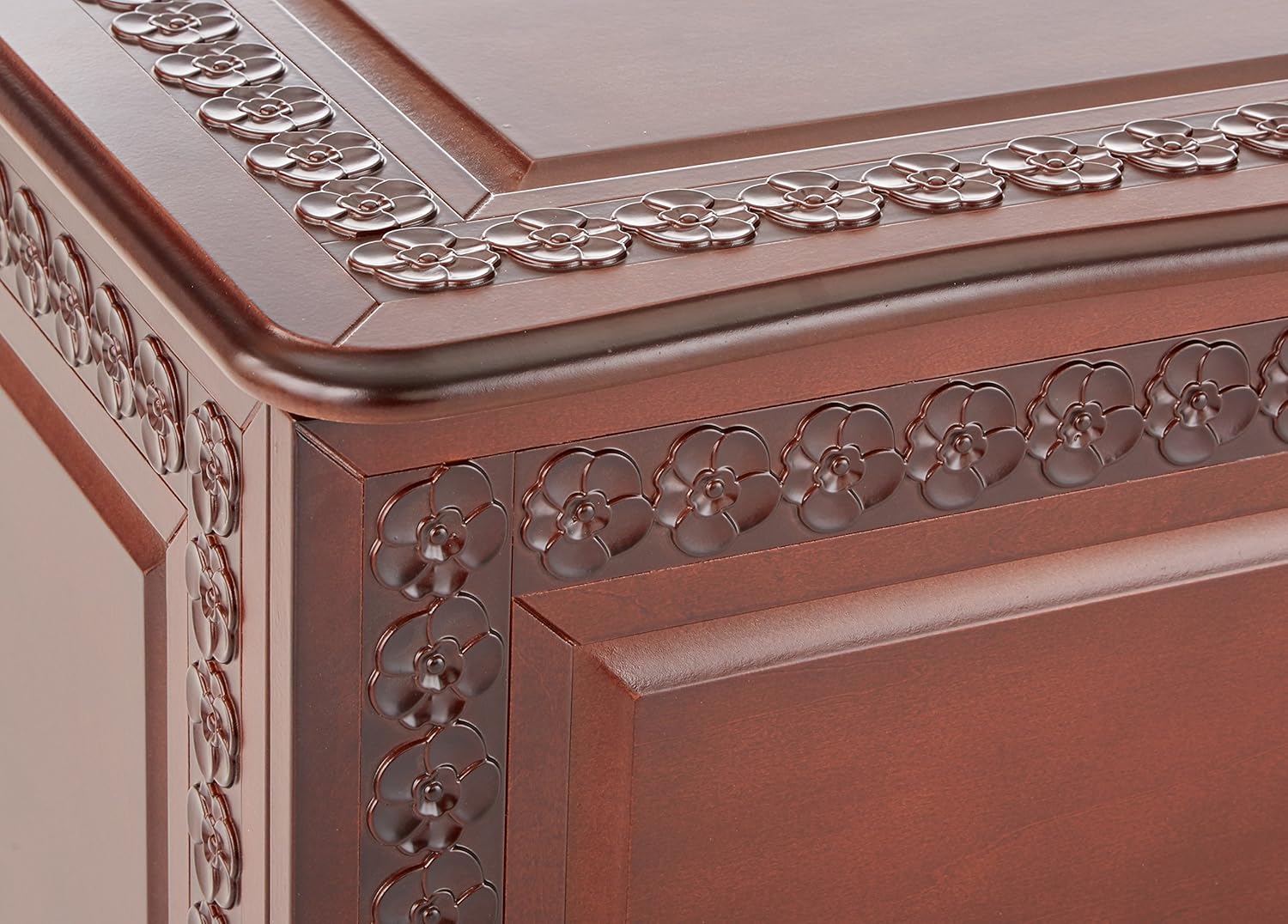 COASTER FINE FURNITURE CO-900012 Cedar Chest with Carving and Bun Feet, Deep Tobacco : Home & Kitchen