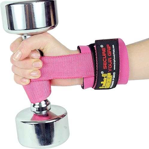 Miniatura 7 de Correas de elevación resistentes acolchadas de neopreno, 1 par de muñequeras y correas de soporte de agarre de goma con caucho recubierto de algodón