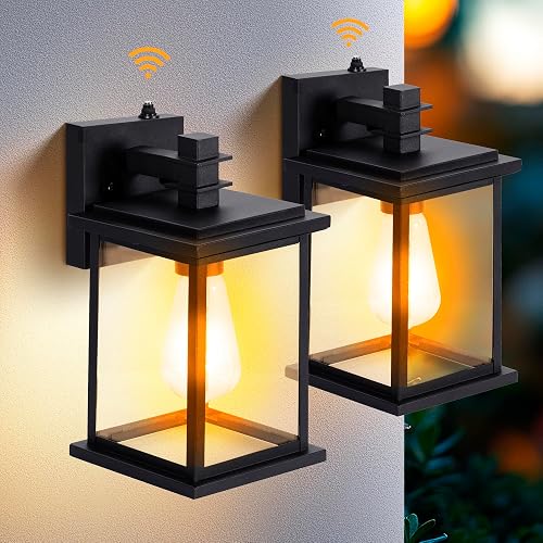 LUMOLITE Dusk to Dawn Outdoor Wall Light Fixtures Aluminum Waterproof Lanterns, 