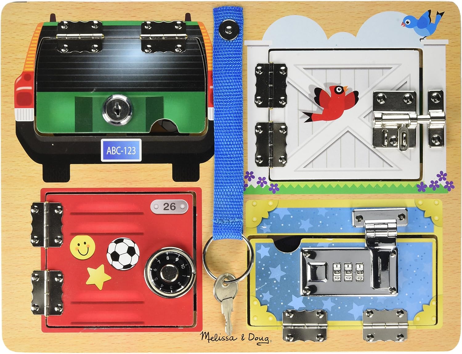 Melissa & Doug Lock & Latch Board Melissa & Doug Toys
