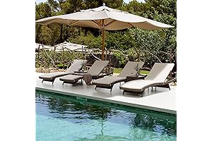 Pamapic Patio Chaise Lounge Set: Tranquil Relaxation for Your Outdoor Haven