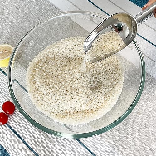 Miniatura 4 de Cuchara de hielo de metal de 3 onzas, pequeña cuchara de hielo de acero inoxidable para máquina de hielo, cubeta de hielo, cocina, congelador, bar,