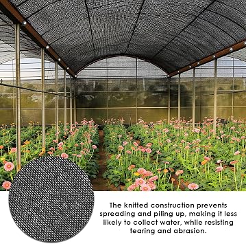 Tigvio 55% Shade Cloth for Garden, 9.8x18.7FT HDPE Mesh Tarp | with Reinforced Grommets- Outdoor Sun Shade Cover for Greenhouse, Plant, Pergola, Chicken Coop, Backyard Patio Sunshade Net