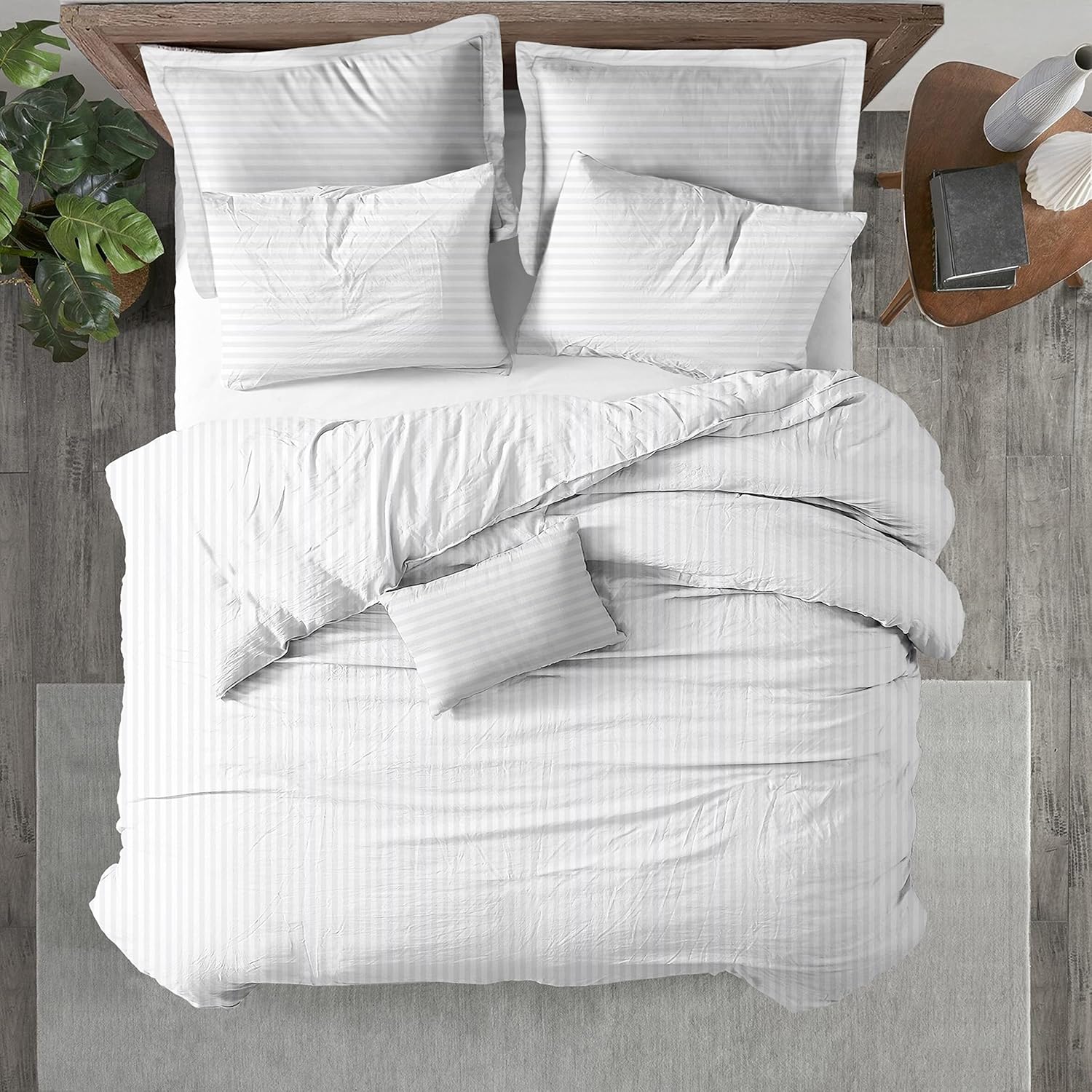 Kotton Culture 100% Egyptian Cotton Duvet Cover Breathable All Season Comforter Cover with Zipper Closure & Corner Ties Easy Care Super Soft 600 Thread Count Bedding (Queen/Full, White) : Home & Kitchen