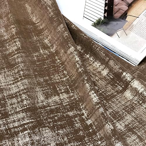 Miniatura 8 de always4u Cortinas de terciopelo suave 100% opacas para dormitorio, sala de estar, ahorro de energía térmica, 108 pulgadas de largo, cortinas de lujo