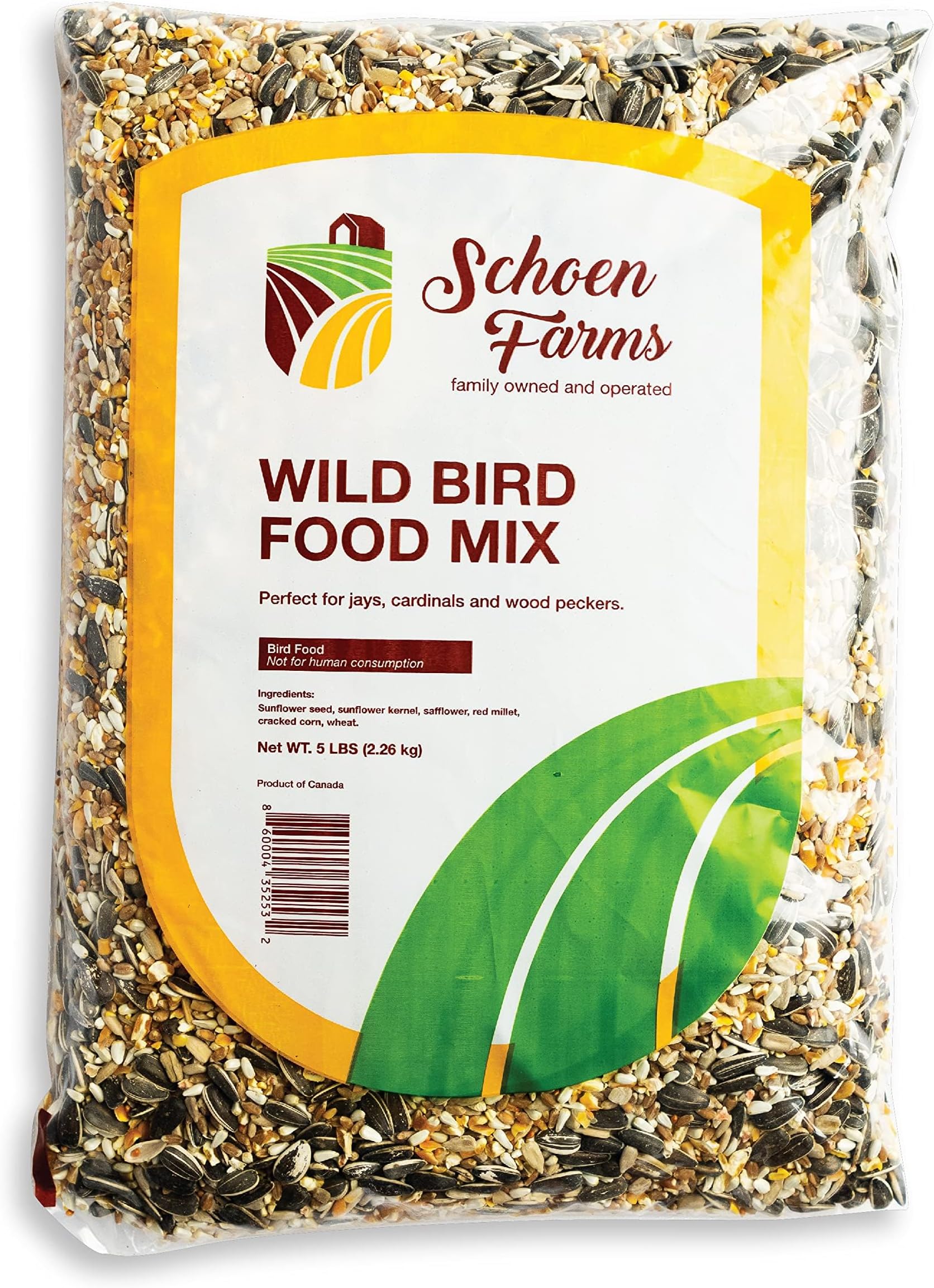 Graines De Tournesol Pelées - 3 Kg - Nourriture Oiseaux Sauvages - Riches En Nutriments - Seau Pratique