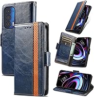 Vista 217 de Funda para Honor X7, Funda para Honor Play 30+ Plus Funda de piel sintética con ranuras para tarjetas Funda con soporte abatible Rojo