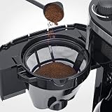 SEVERIN KA 4813 - Macchina da caffè con filtro in acciaio INOX, macinazione fine e grado di macinazione selezionabile, 1000 W, fino a 10 tazze/ca. 1,25 l - 7