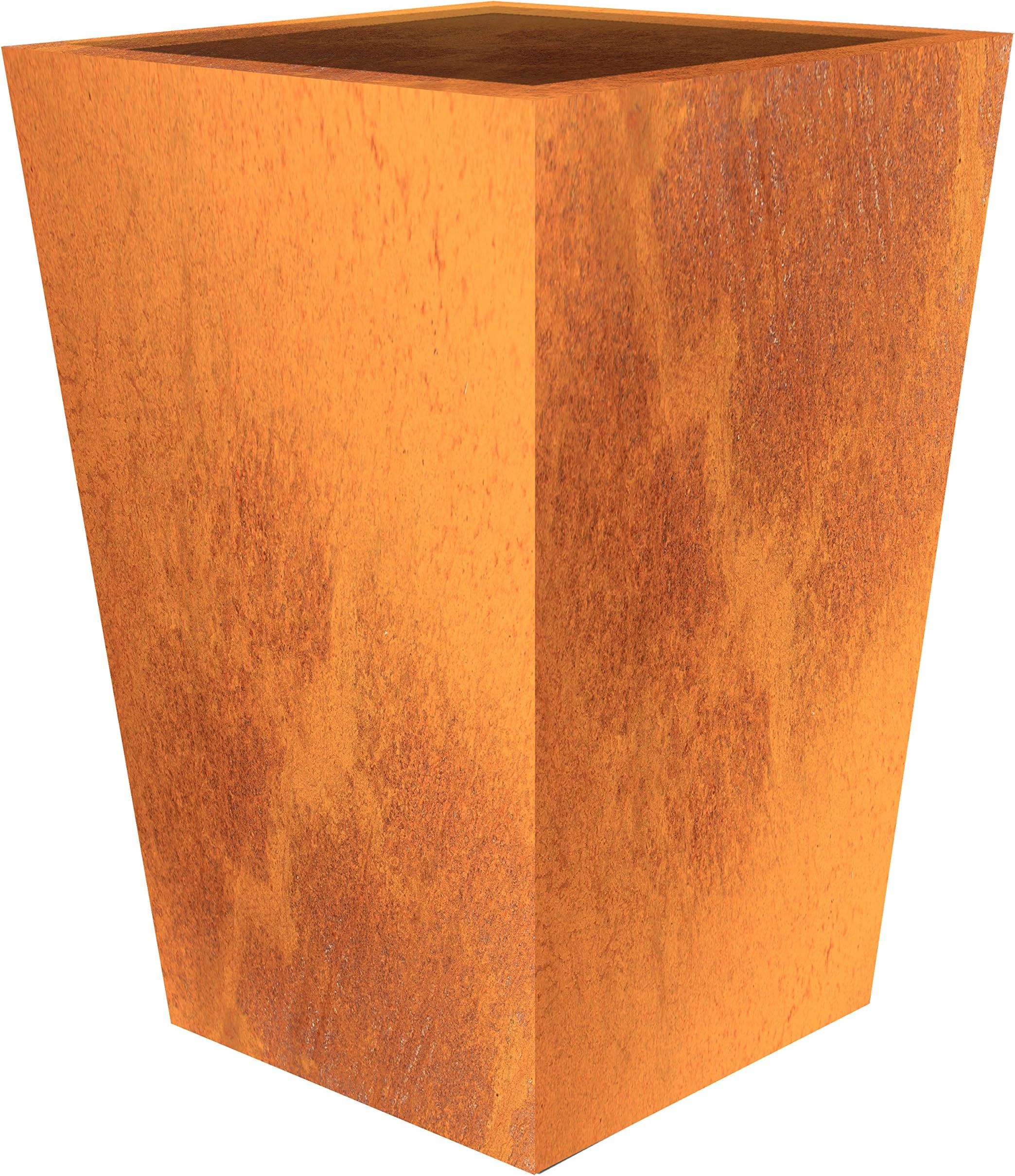 Palatino Exclusive Line Max Corten Steel Plant Pot Height 100 cm 68 x 68 cm