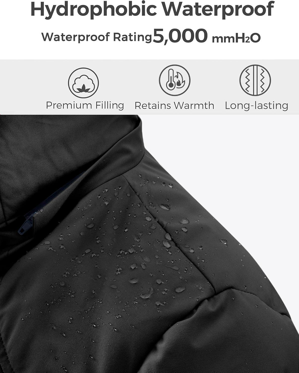 Wantdo Women's Long Quilted Winter Coat Thicken Puffer Jacket with Faux Fur Hood - Image 5