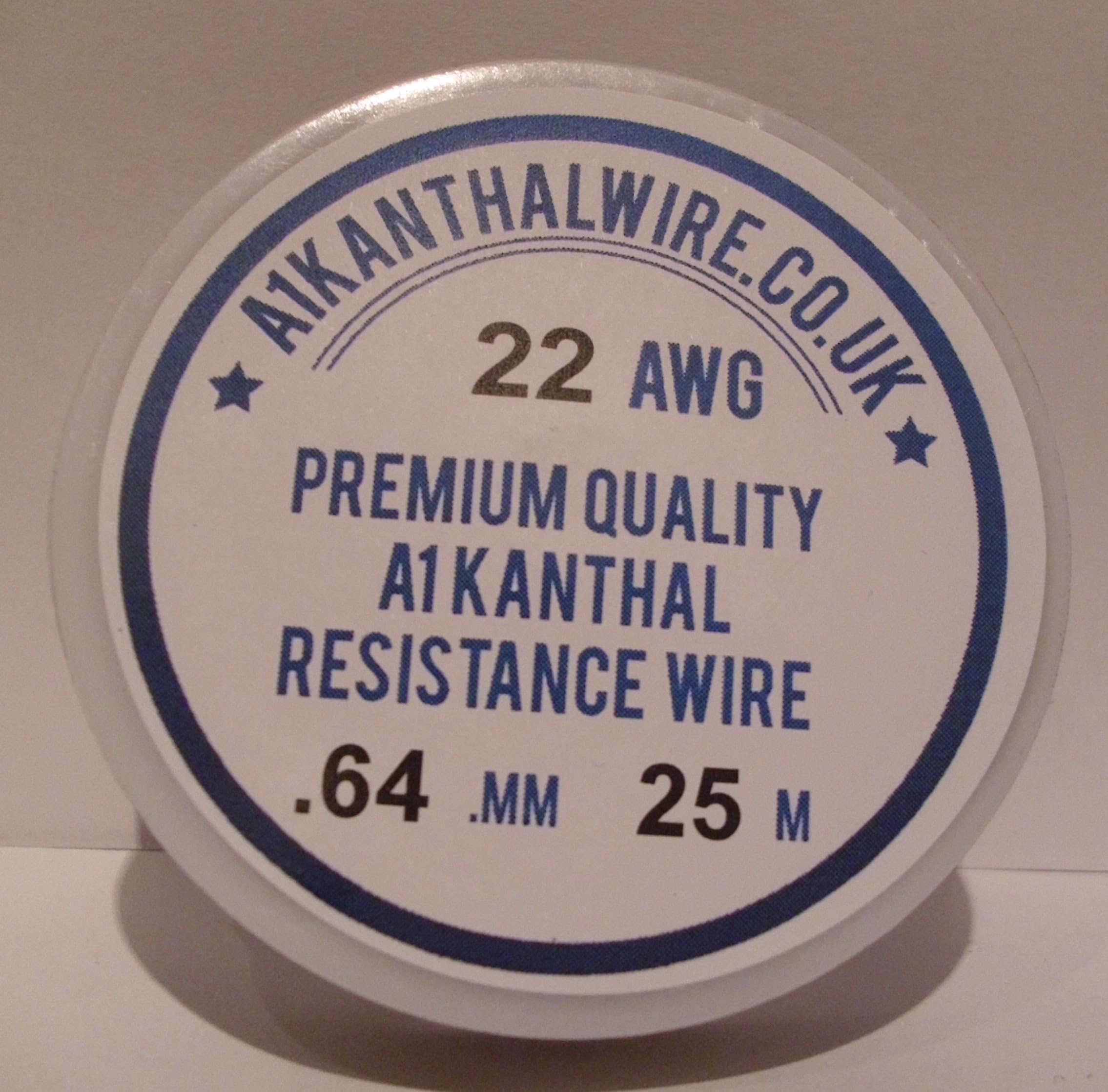 Fercal A1 Type Resistance Wire Kanthal Compatible - (22AWG) 0.64mm - 25 Metre Spool - 4.26 ohms/m