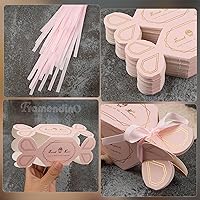Vista 6 de Framendino, 30 Pack Candy Boxes with Ribbon Gift Box Wedding Bags for Bridal Birthday