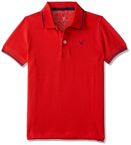 Allen Solly Junior Boys Plain Regular Fit T-Shirt