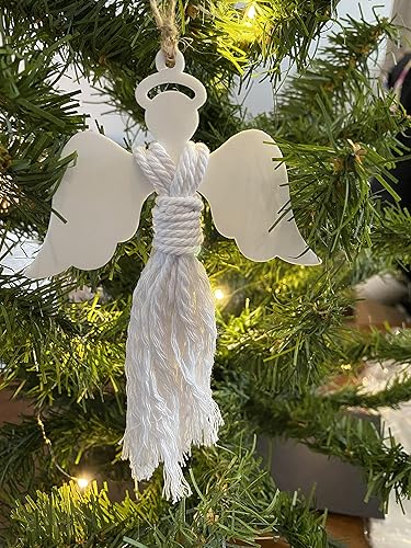 Macrame Angel Ornament