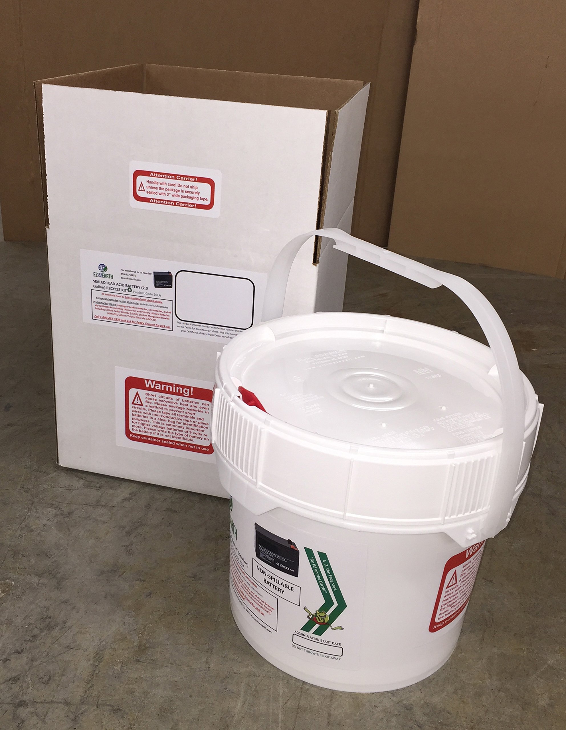 Buy EZ on the Earth, Lead Acid Battery Recycling Kit, 2.0 Gallon