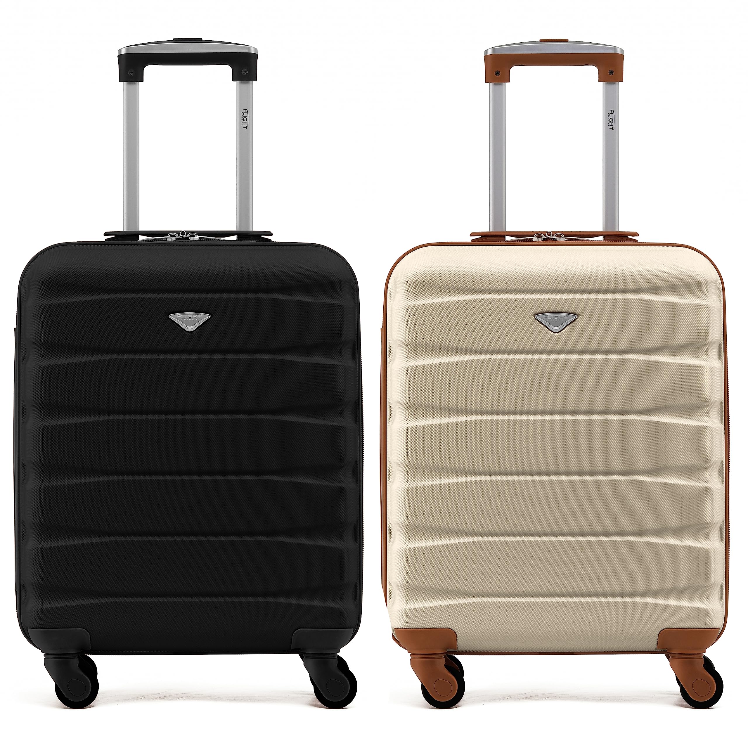 Flight Knight Suitcase Set of 2 Lightweight 4 Wheel ABS Hard Case Cabin Carry On Hand Luggage Approved for Over 100 Airlines Including easyJet, British Airways, Ryanair & Many More 55x35x20cm — view 83