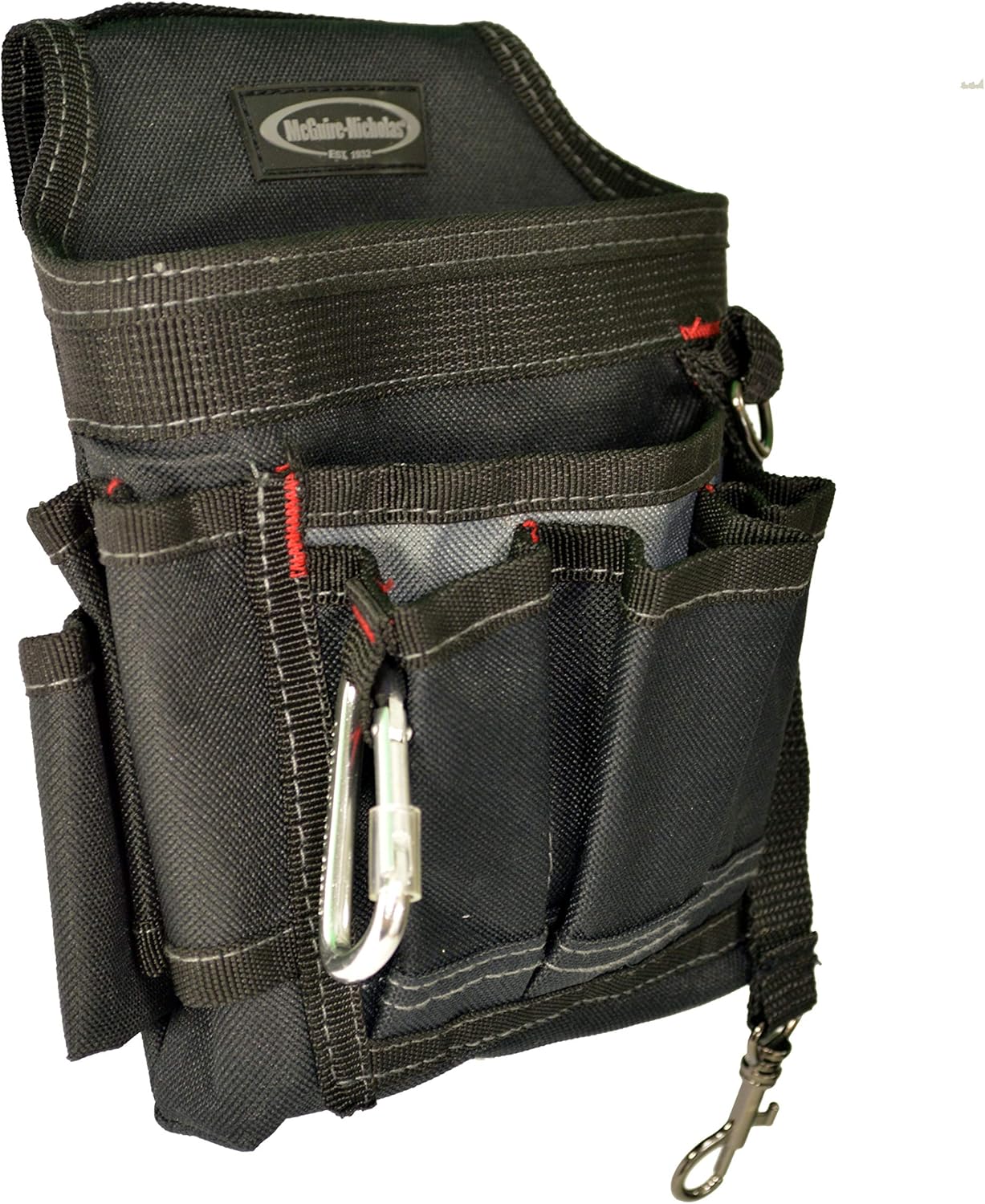 McGuire-Nicholas 8 in. W x 8 in. H Polyester Tool Pouch 7 Pocket Black 1 pc.