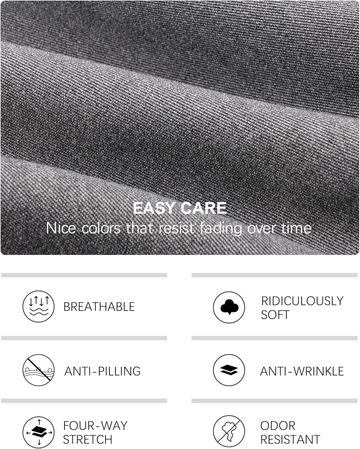 COMENII Scrubs for Women, Mid Rise Straight Leg Cargo Pants with Knit Yoga Waistband, Easy Care Womens Scrubs Pants - Image 5