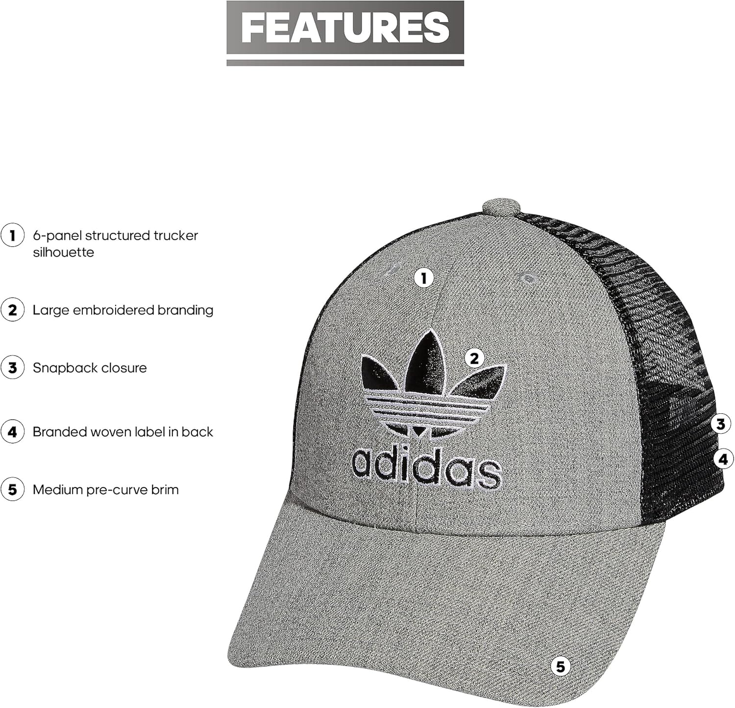 Adidas Originals Mens Men's Originals Icon 2.0 Trucker