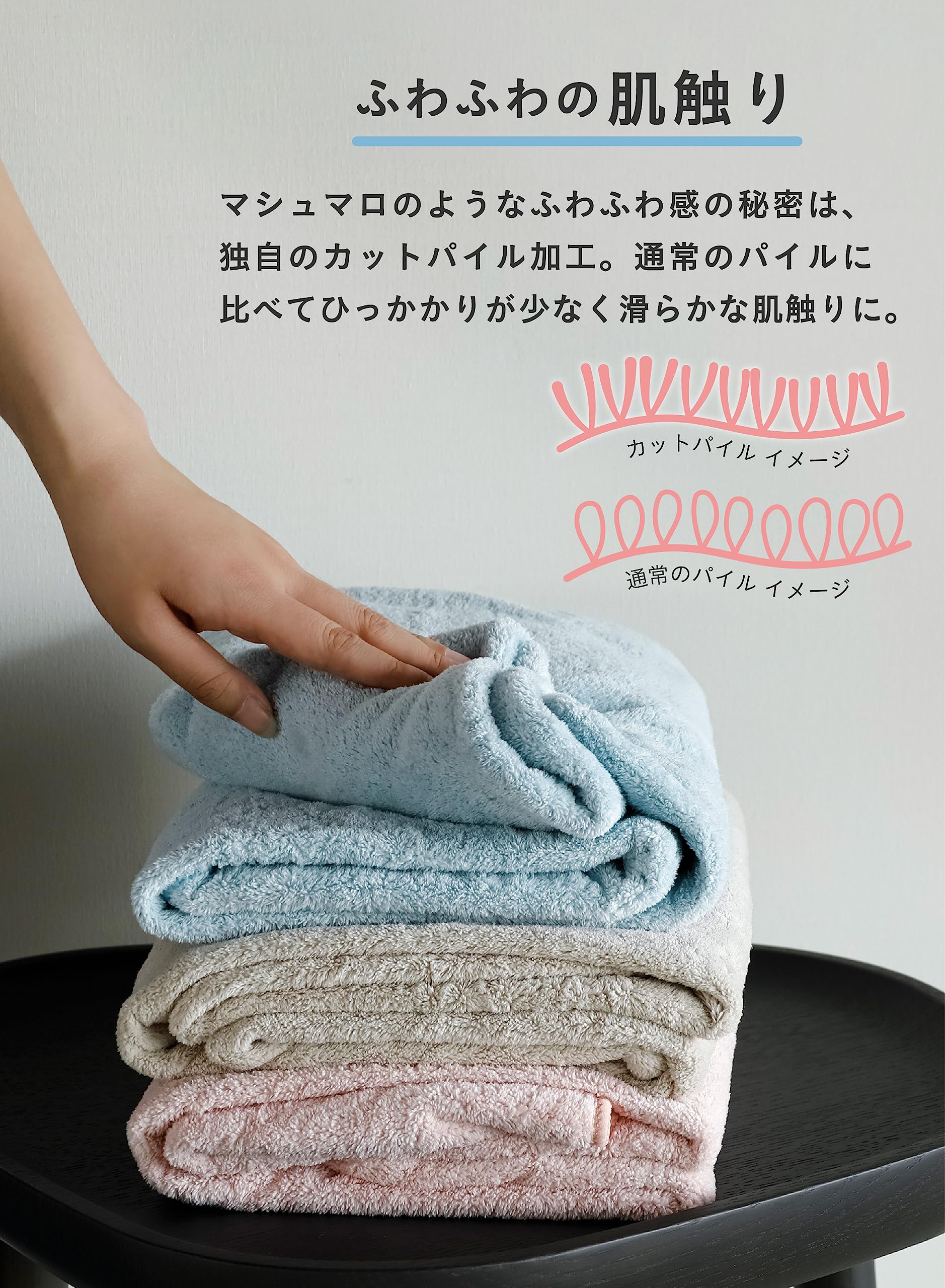 (未使用･未開封品)　シービージャパン タオル サークルピンク 速乾 バスタオル マイクロファイバー カラリクオ carari kmdlckf Amazon.co.jp: carari(カラリ) バスタオル 2枚組 吸水力[5倍]の