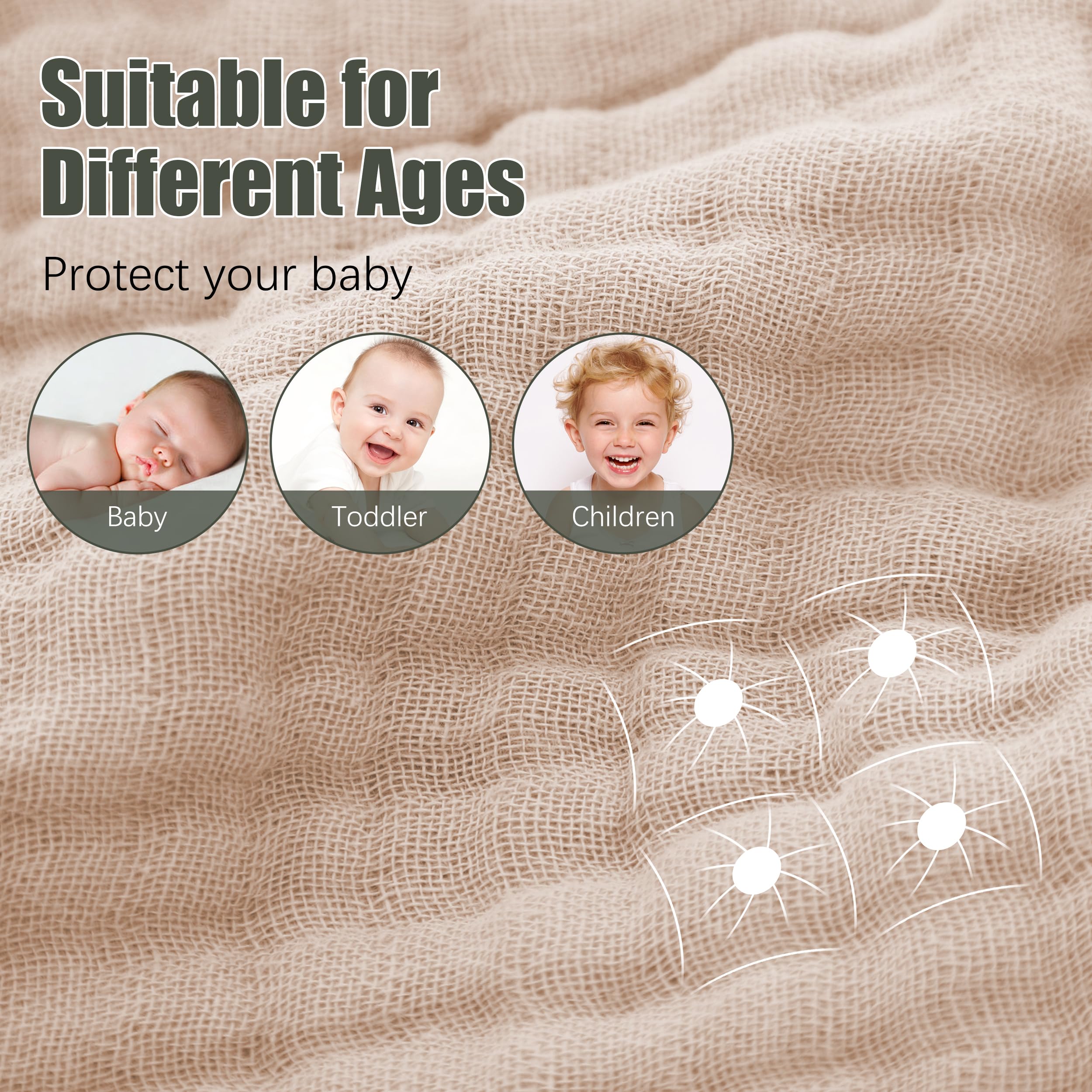 Spotted Play - Paquete de 2 toallas con capucha para bebé, 100% algodón muselina para recién nacidos, bebés, niños pequeños y niños, tamaño grande de 32 x 32 pulgadas, altamente absorbentes y