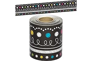 Straight Rolled Teacher Created Resources Bulletin Board Border Trimmer Set, Multicolor