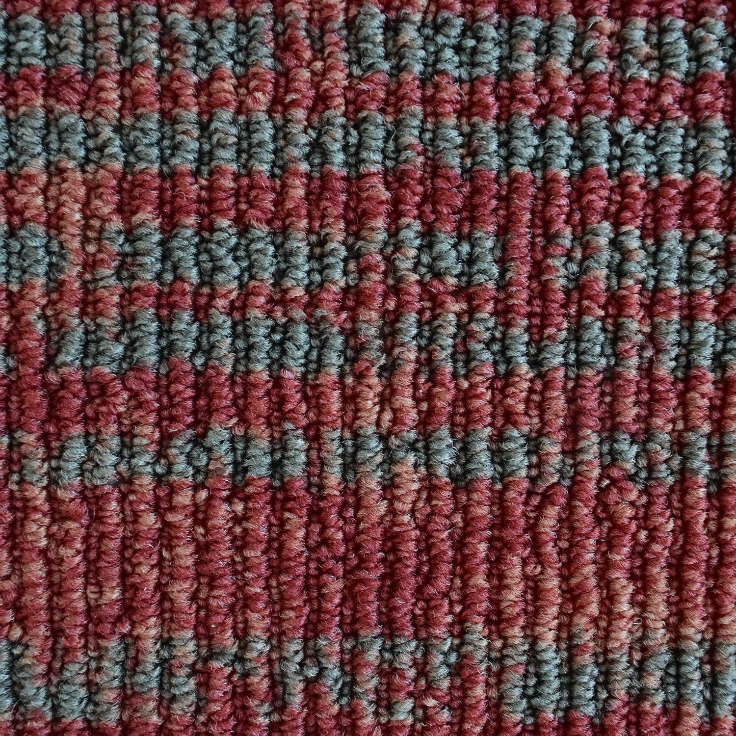 iCustomRug Red Mat Decorative Kitchen Bathroom Mat, Non-Skid, Machine Washable Interior Accent Mat 28"x45" City Stripe Red