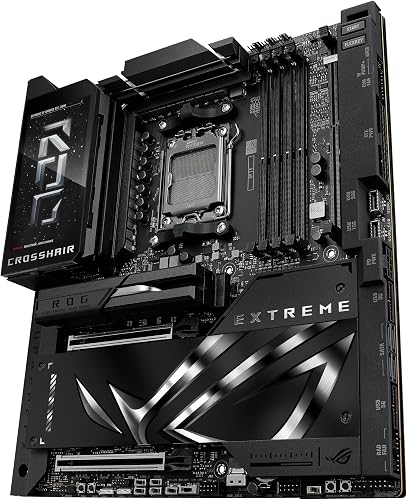 ASUS ROG Crosshair X870E Extreme AMD X870E AM5 E-ATX Gaming Motherboard – 20+2+2 Power Stages, DDR5, PCIe 5.0, 5X M.2, 5G & 10G LAN, Wi-Fi 7, USB4 Type-C, 5” LCD, AI Overclocking & Networking - 10