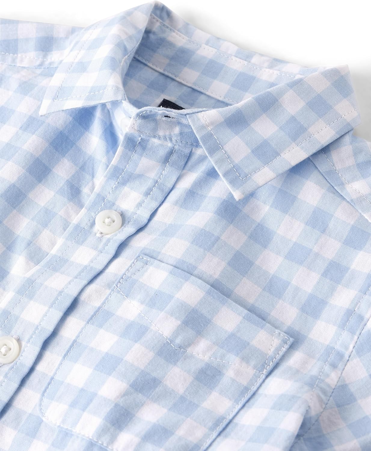 The Children's Place Big Boys' Long Sleeve Poplin Button Down Shirt - Image 2