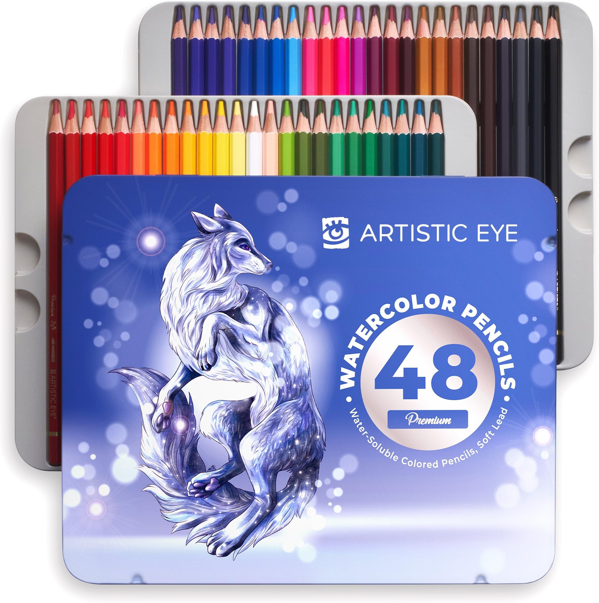 Artisto Premium Watercolor Pencils | Set of 48, Quality 4mm Soft Core Leads, Water-Soluble Pencils, Perfect for Kids & Adults, Beginners & Artist