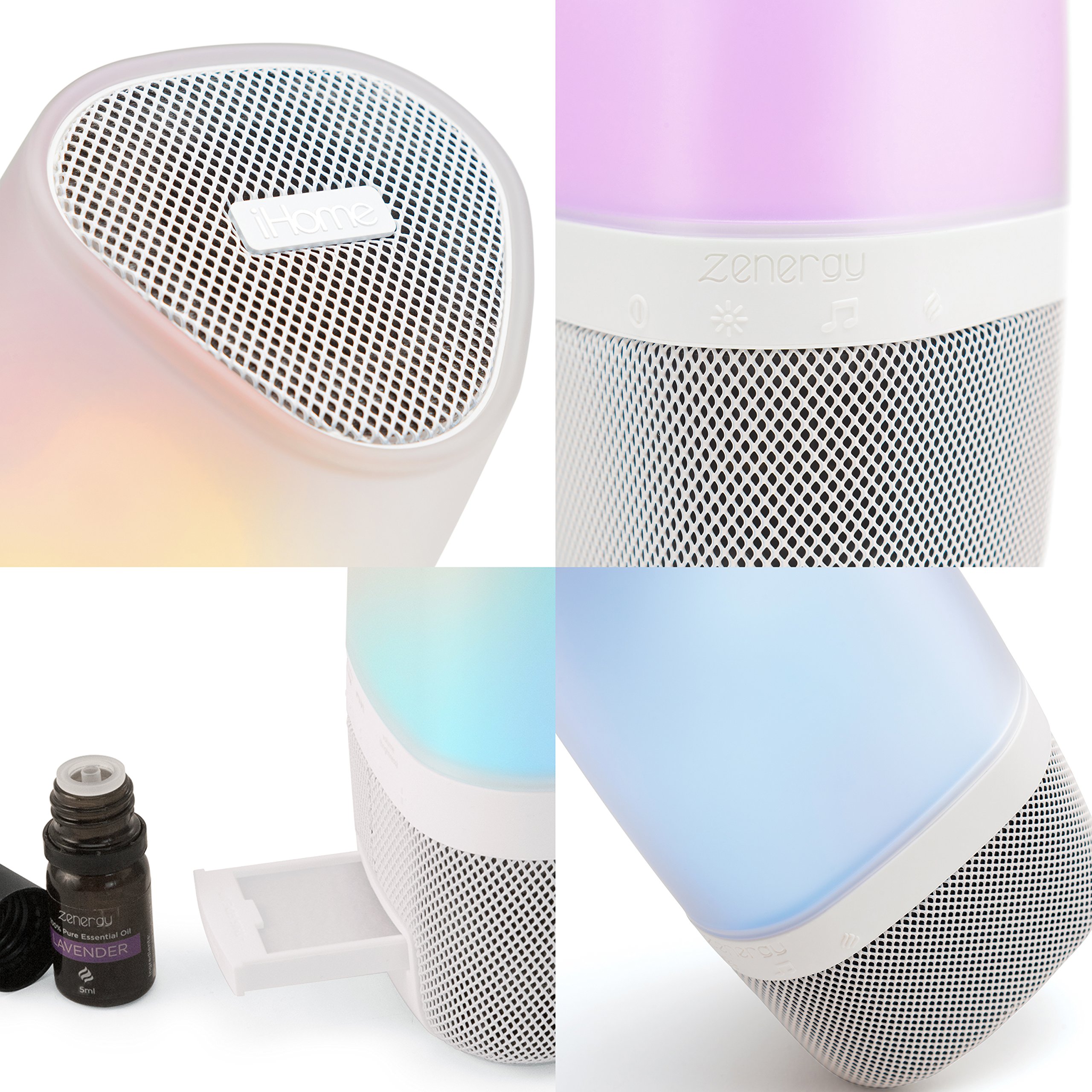 ihome zenergy aromatherapy speaker with lighting