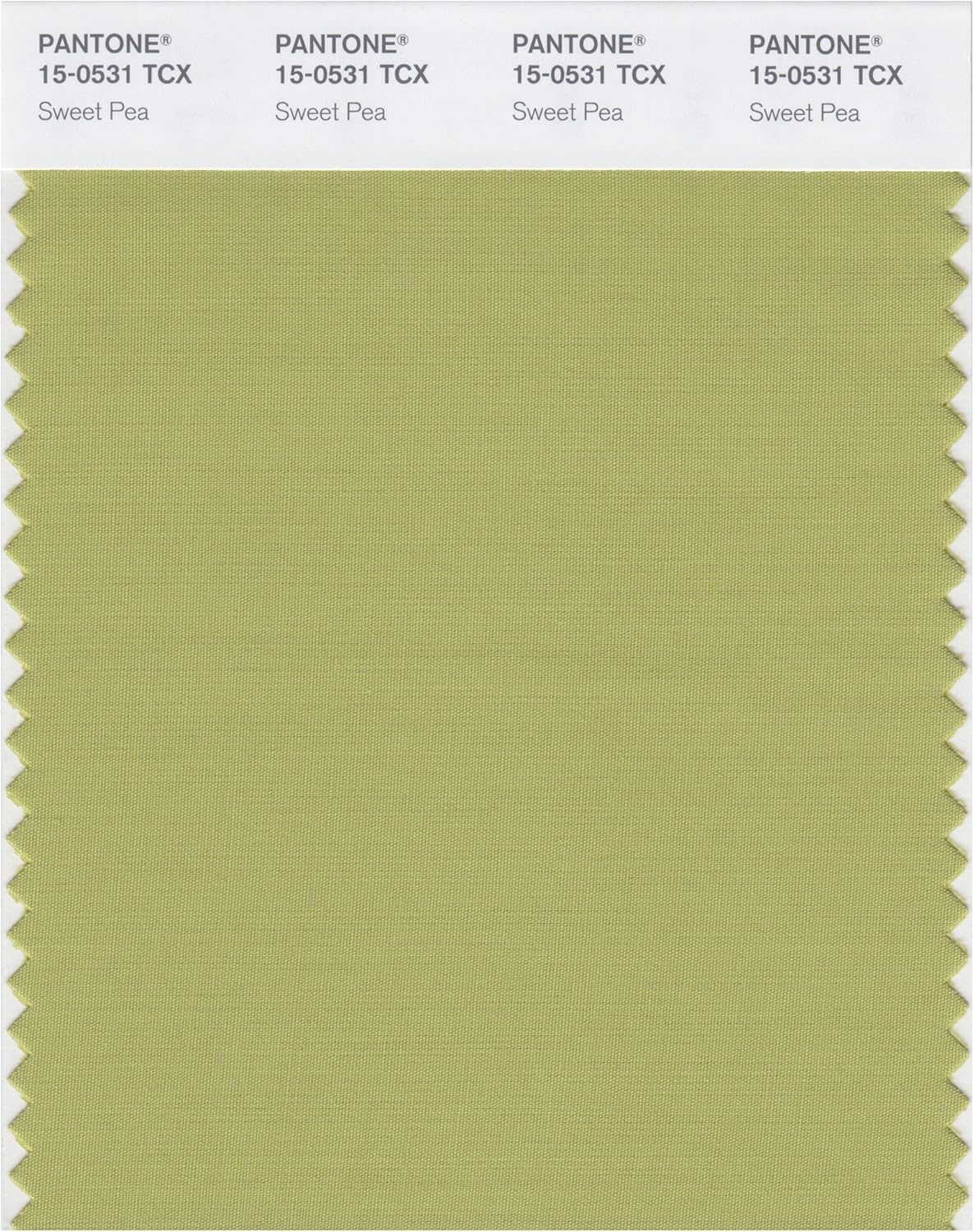 PANTONE Smart 15-0543X Color Swatch Card, Apple Green