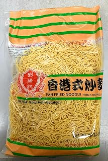Hong Kong Style Panfried Noodle 香港式炒麵 16 oz x 2 Bags Production Date on the label. Shelf life - 6 months by freezer and Upon receipt of delivery, put in the freezer.