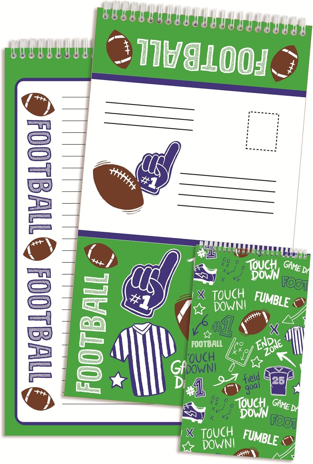iscream + Corey Paige Designs Seal and Send 40 Sheet Stationery Note Card Pad with Seals - Ballgame