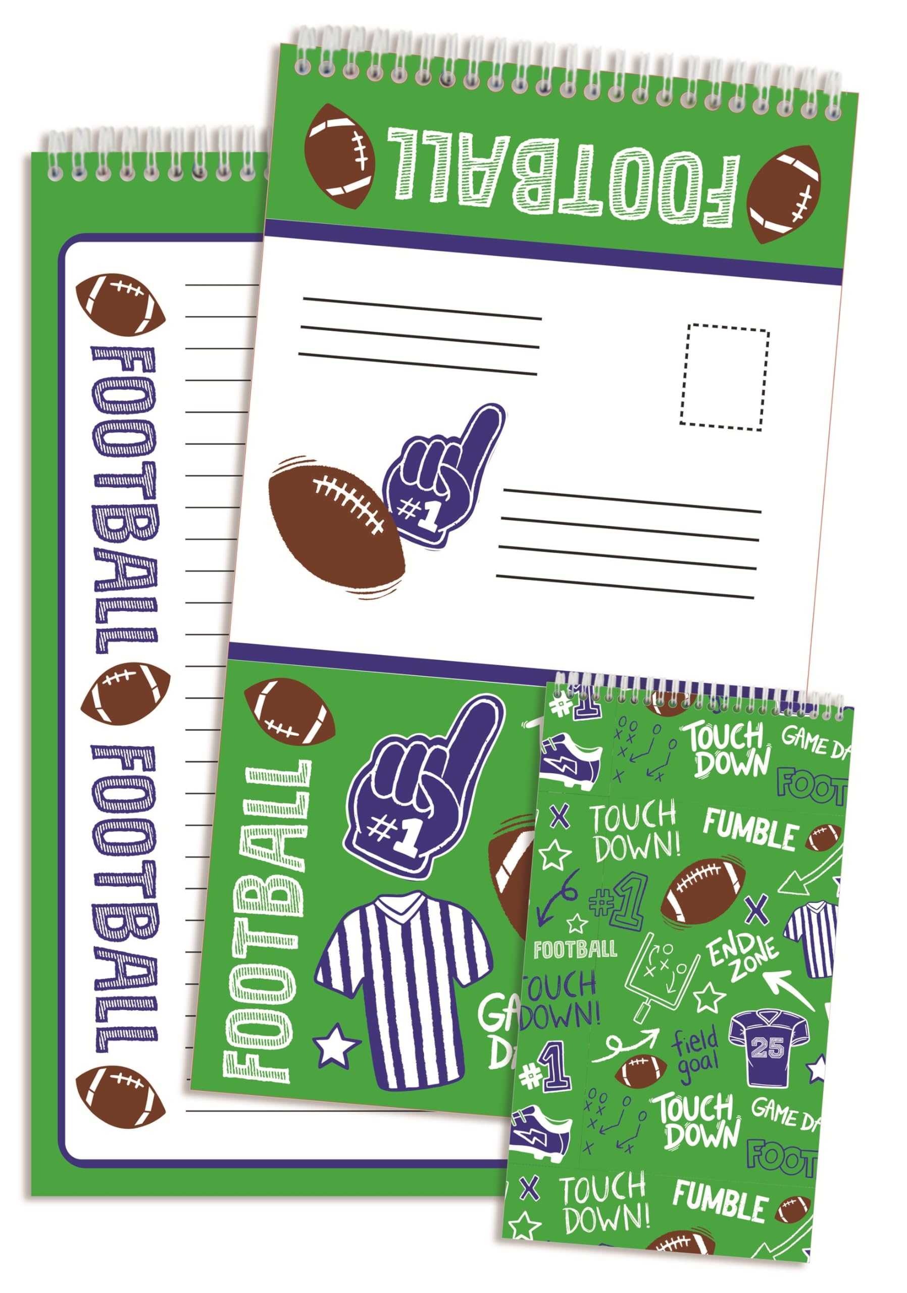 iscream + Corey Paige Designs Fold and Send Boys Stationery Set - Football