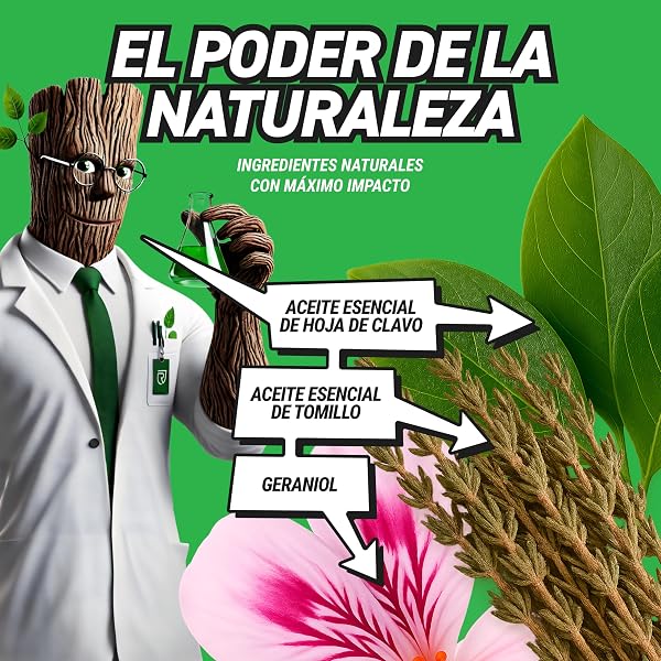RepellShield® Spray Repelente Garrapatas Humanos y Pulgas -250ml- Uso Interior y Exterior - No Mancha - Aplica en Ropa, Calzado, Textiles, Hogar, Jardín - Antipulgas Natural con Tomillo y Geraniol - 3