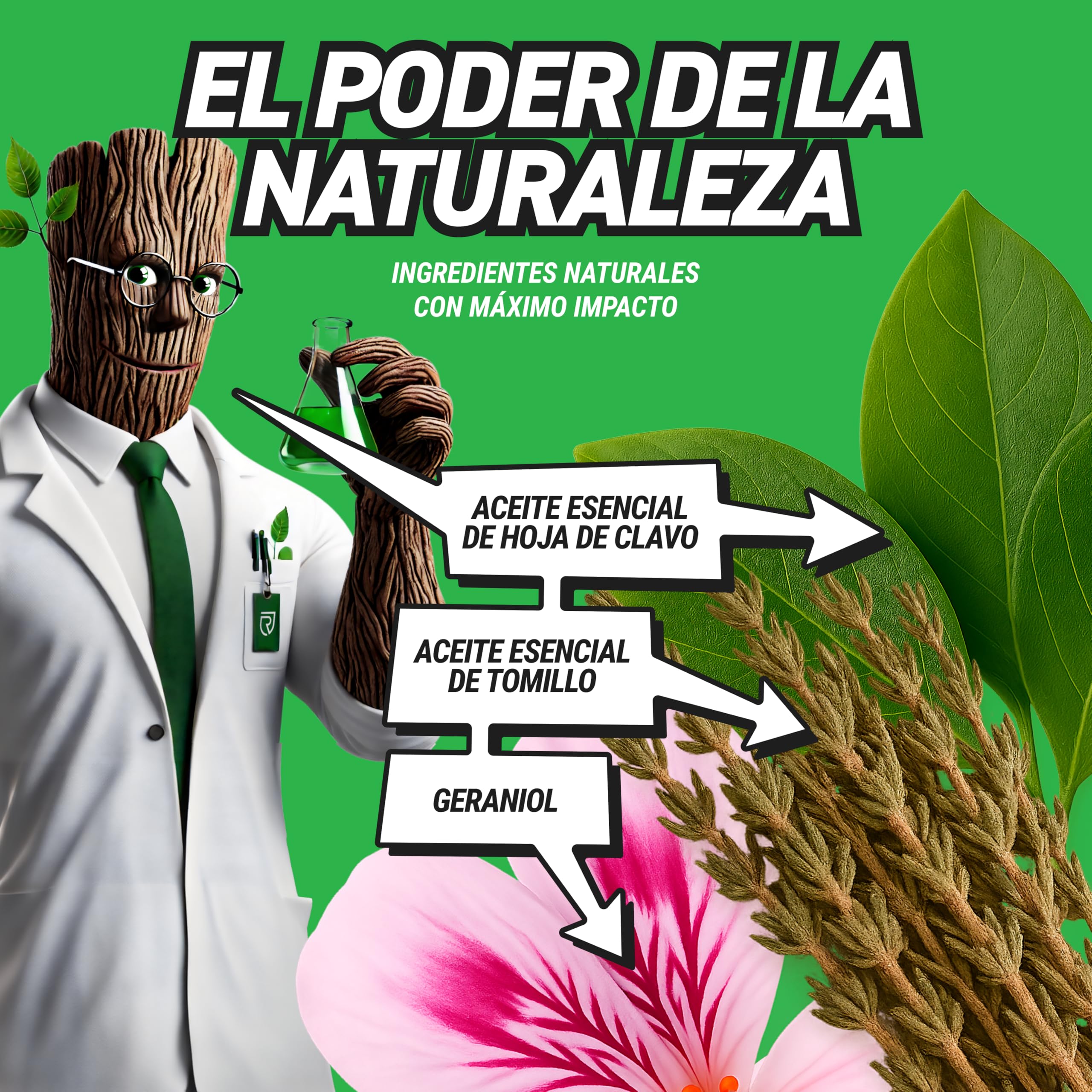 RepellShield® Spray Repelente Garrapatas Humanos y Pulgas -250ml- Uso Interior y Exterior - No Mancha - Aplica en Ropa, Calzado, Textiles, Hogar, Jardín - Antipulgas Natural con Tomillo y Geraniol — view 3