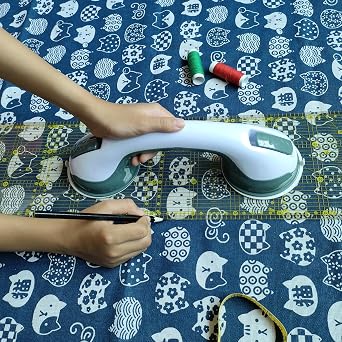Grip Double Suction Cup DIY Sewing Tools Handle for Quilting Patchwork