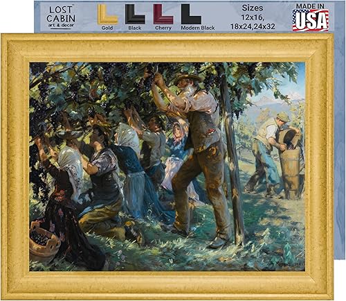 Miniatura 10 de Lost Cabin Osteria in Ravello de Peder Severin Kroyer  Lienzo en marco biselado dorado  Reproducción de pintura de obras de arte finas  Regalo de