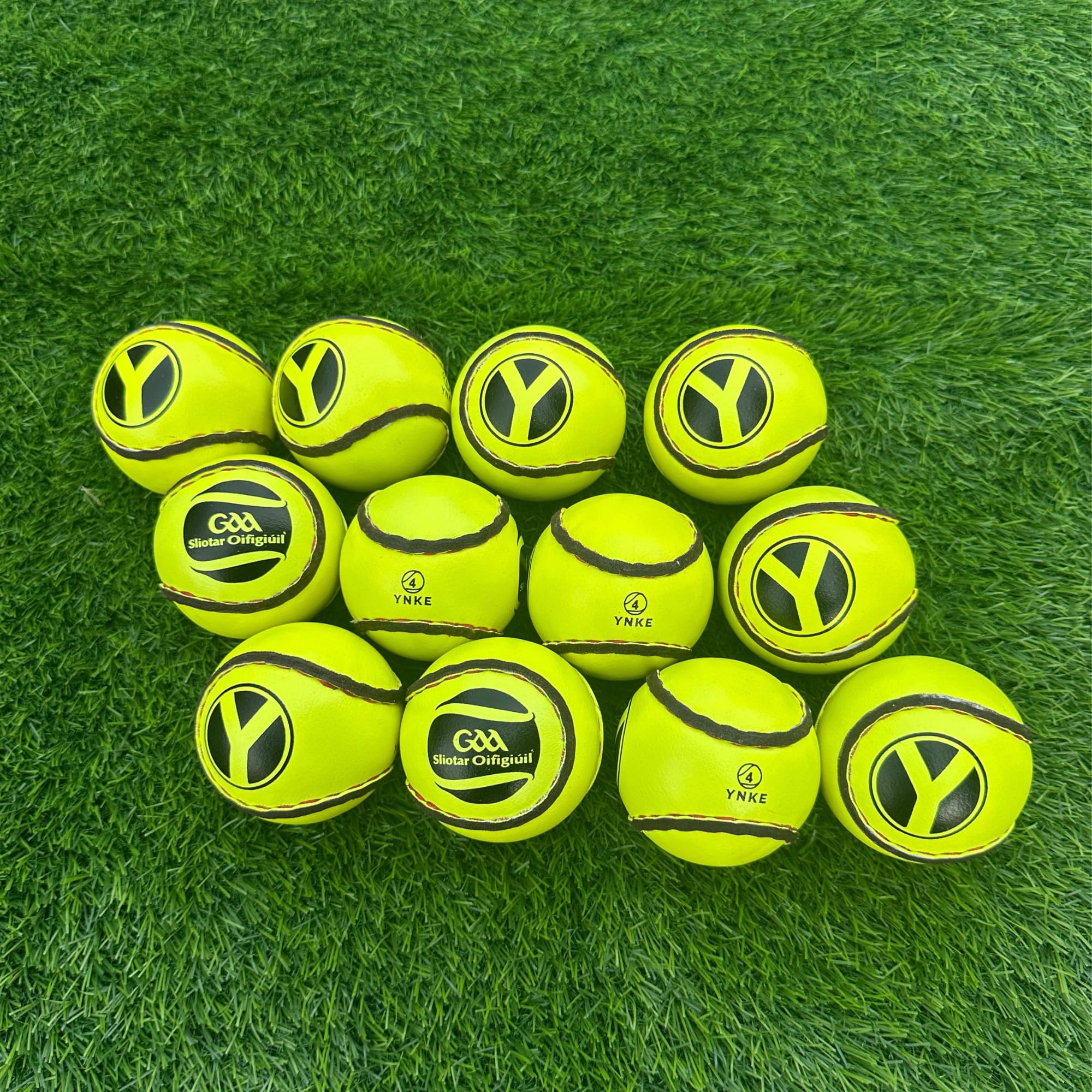 YNKE Hurling Balls Sliotars GAA oficjalny rozmiar 4 piłki CLG Logo (12 sliotar)