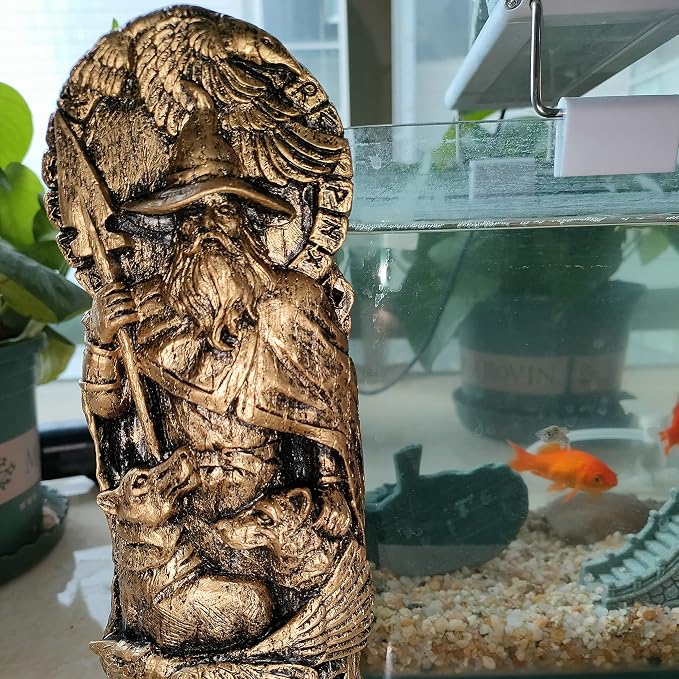 Estatua Odin Dioses Nórdicos Decoración Resina miniatura 8