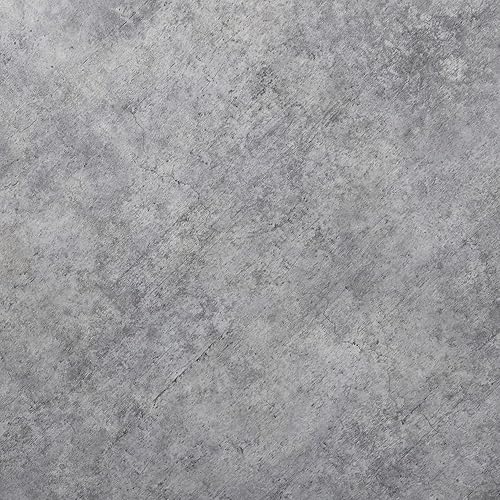 Miniatura 6 de Household Essentials Mesa auxiliar cuadrada de hormigón rústico de pizarra y metal negro