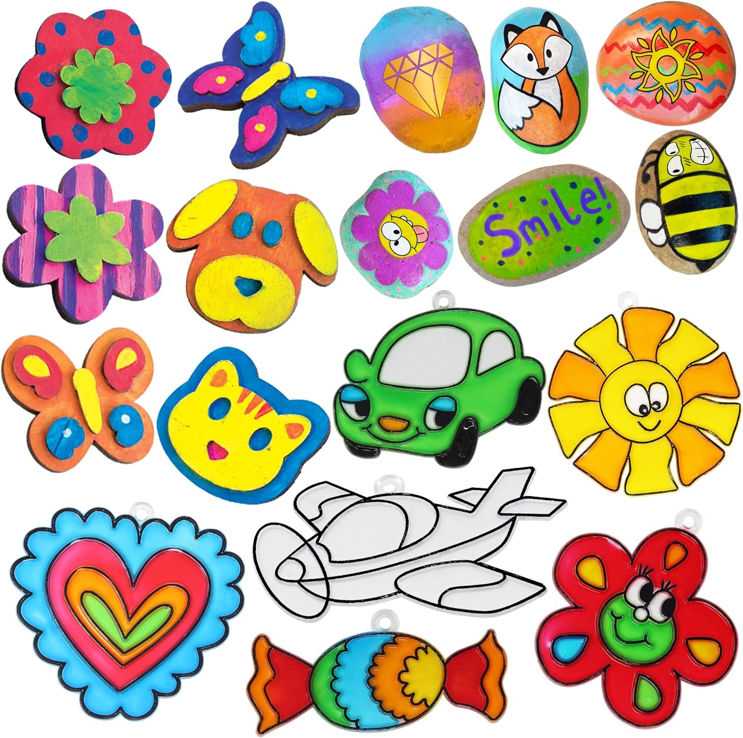 JOYIN 62 Pcs Arts and Craft Supplies for Kids - Painting Gift, Birthday Parties and Family Crafts : Toys & Games
