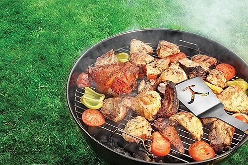 Miniatura 5 de Y Yellowstone - Juego de herramientas para barbacoa, juego de 2 piezas, incluye espátula y pinzas, juego de accesorios ideales para parrilla |