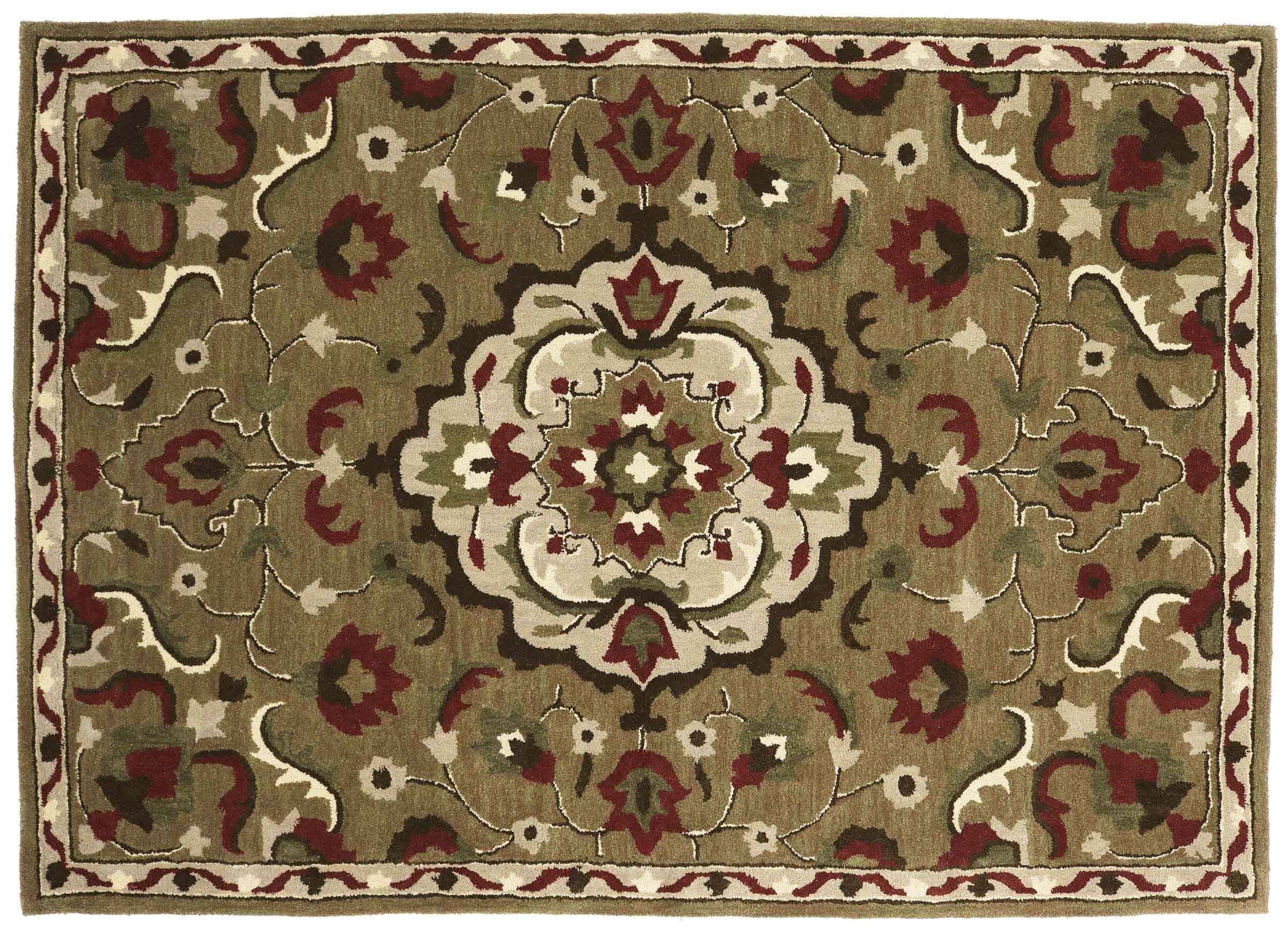 Tapis fait main en laine 160x230 isolant et doux contre les sols froids du salon