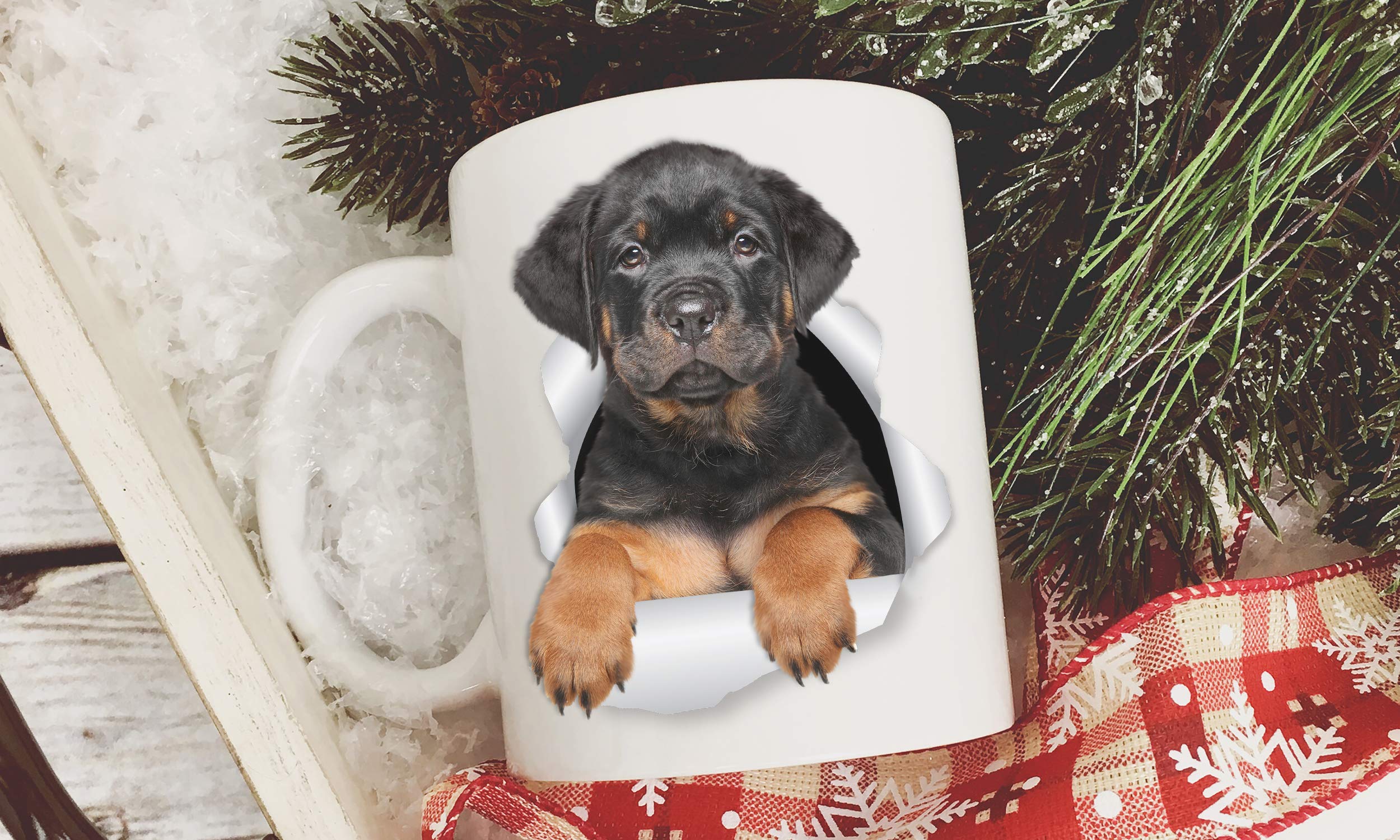 Amazon.com: Winston & Bear Rottweiler Puppy Coffee Mug - Funny Ceramic  Coffee Mug Gift for Dog Lovers, Rottie Mom and Dad (11oz) : Home & Kitchen