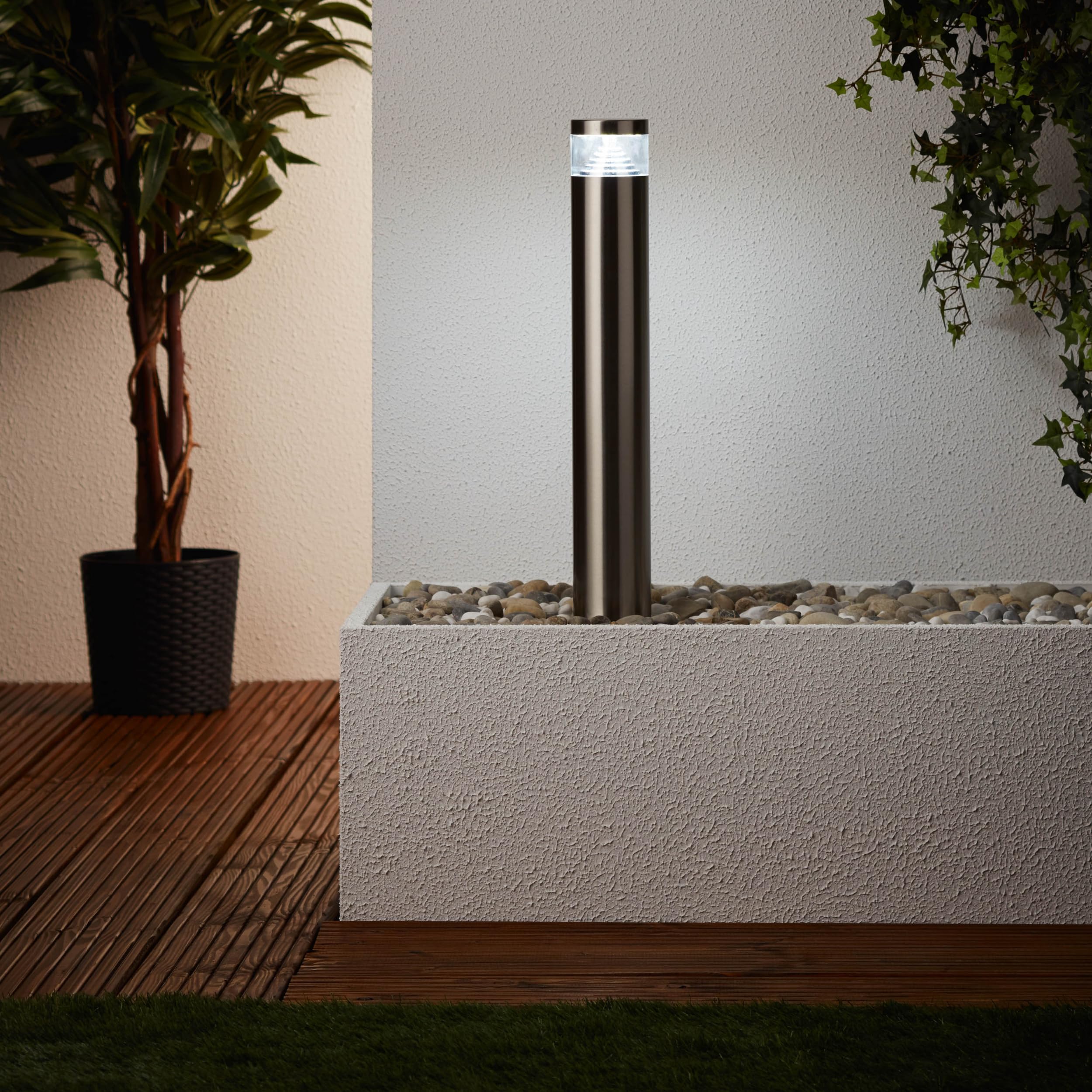 Lightbox LED Außen Sockellampe - 50 cm Höhe - Outdoor Stehleuchte als