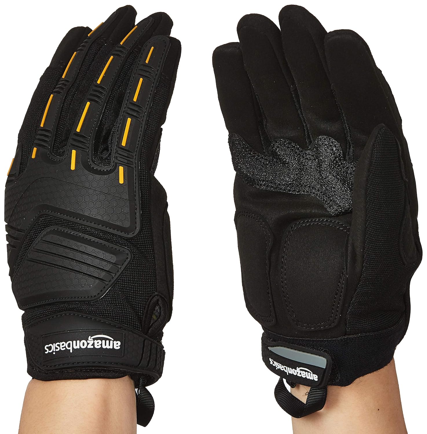 Amazon Basics Impact Gloves - Black, Extra Large