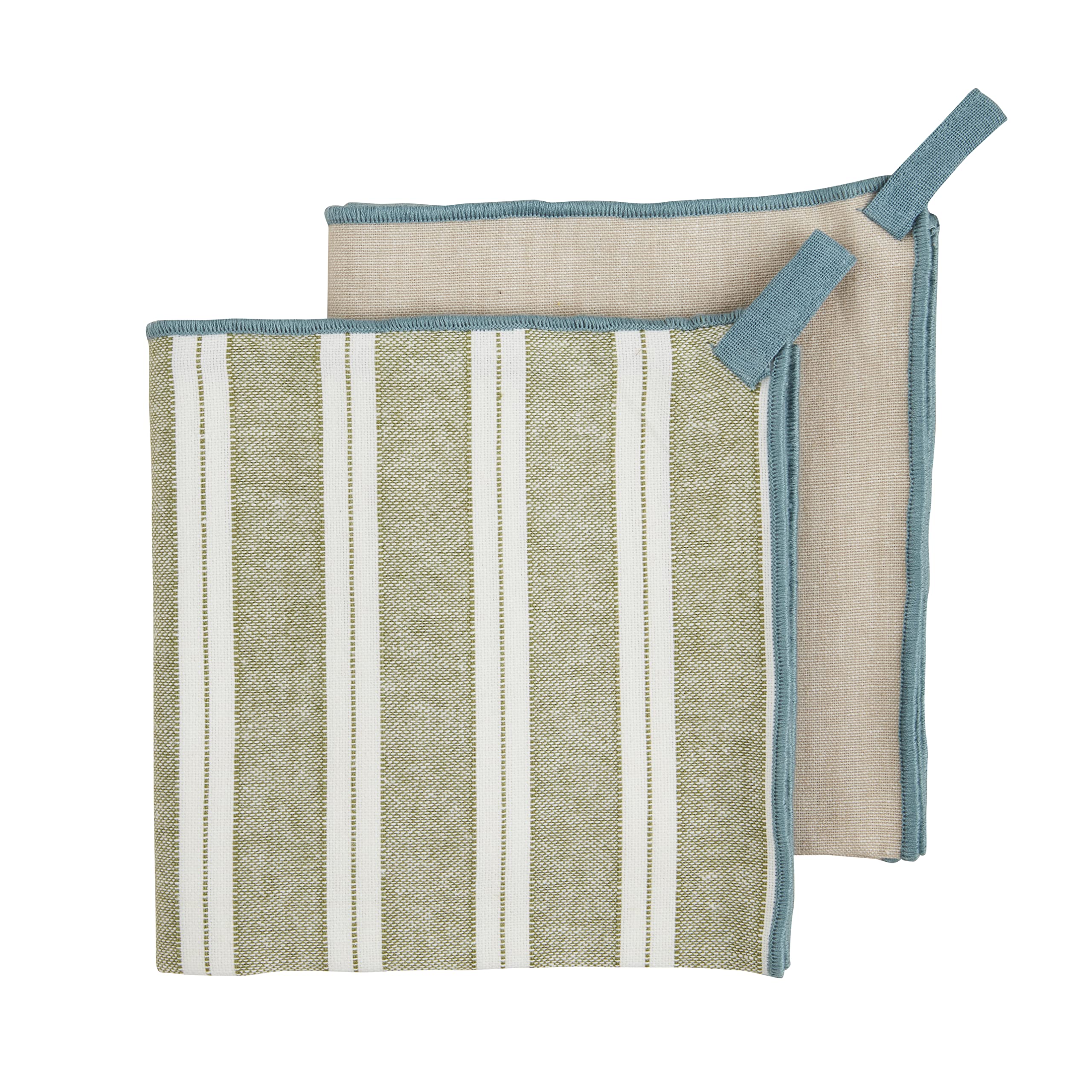 Serviettes bleues Mud Pie aux finitions de qualité supérieure pour table chic